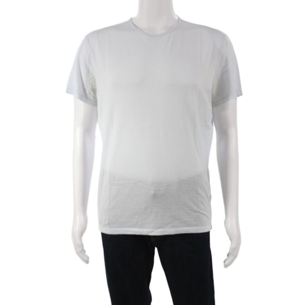 John Varvatos Mens Basic Blue Pima Cotton Short Sleeve T-Shirt Size M